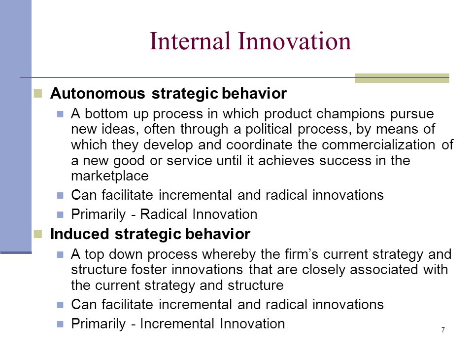 Innovation Strategy and Portfolio Management